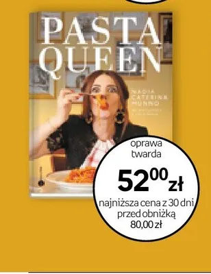 Książka Pasta Queen Nadia Caterina Munno promocja w Empik