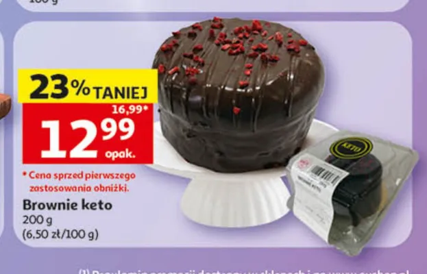 Brownie keto promocja w Auchan