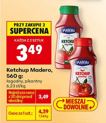 Ketchup pikantny promocja w Biedronka
