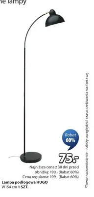 Lampa podłogowa HUGO W154cm promocja w Jysk