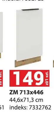 Front do zmywarki Aria Zm 713x446 promocja w Merkury Market