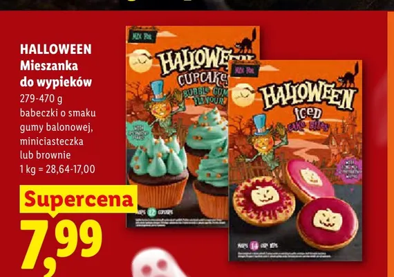 Mieszanka do wypieków brownie Halloween promocja w Lidl