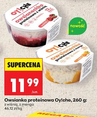 Owsianka proteinowa Oy!che z mango promocja w Biedronka