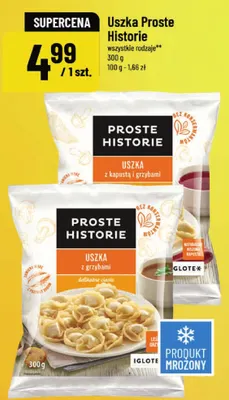 Uszka Proste Historie z kapustą i grzybami promocja w POLOmarket