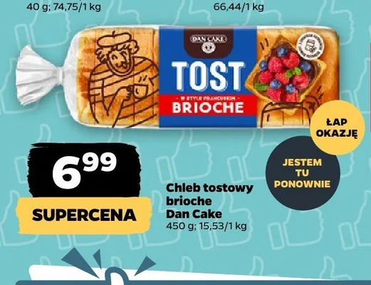 Chleb tostowy brioche Dan Cake promocja w Netto