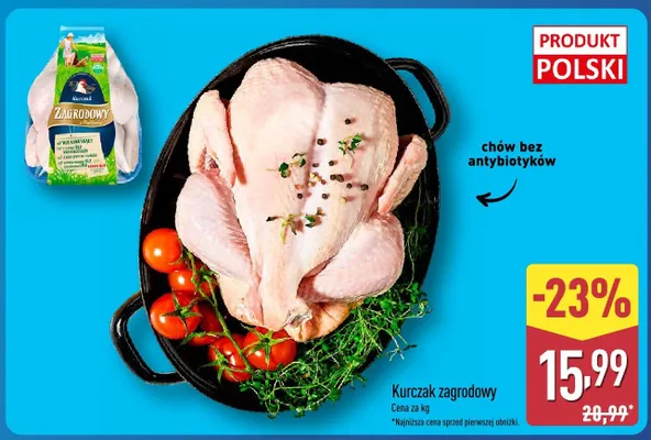 Kurczak zagrodowy promocja w Aldi