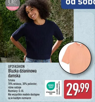 Bluzka dzianinowa damska promocja w Aldi
