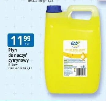 Płyn do naczyń cytrynowy Eco+ promocja w Leclerc