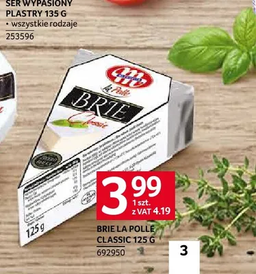 Ser brie Classic La Polle promocja w Selgros