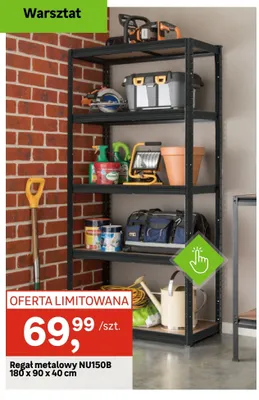 Regał metalowy NU150B 180 x 90 x 40 cm promocja w Leroy Merlin
