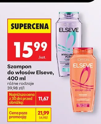 Szampon do włosów różne rodzaje promocja w Biedronka