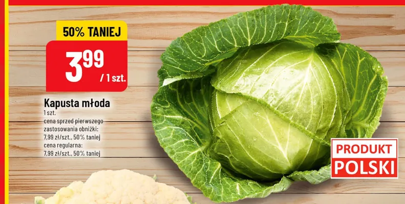 Kapusta młoda promocja w POLOmarket