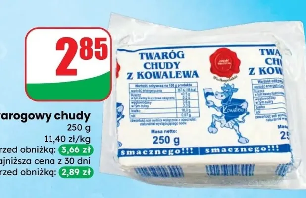 Ser twarogowy chudy promocja w Dino