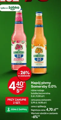 Napój piwny Somersby 0.0% Mandarin promocja w Żabka