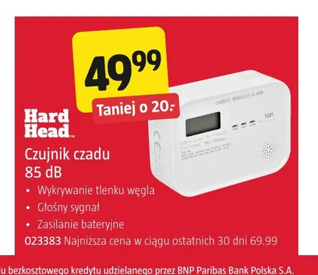 Czujnik czadu 85dB Hard Head promocja w Jula