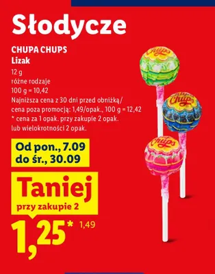 Lizak Chupa Chups promocja w Lidl