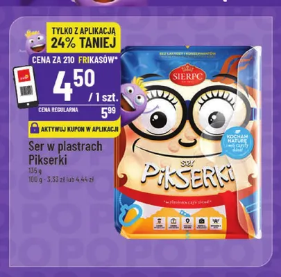 Ser w plastrach Pikserki Sierpc promocja w POLOmarket