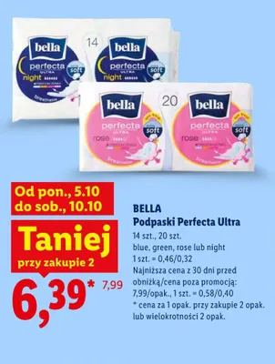 Podpaski Perfecta Ultra rose Bella promocja w Lidl