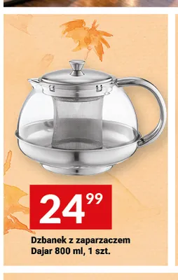 Dzbanek z zaparzaczem Dajar 800 ml promocja w Twój Market