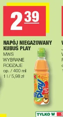 Napój niegazowany Kubuś Play promocja w SPAR