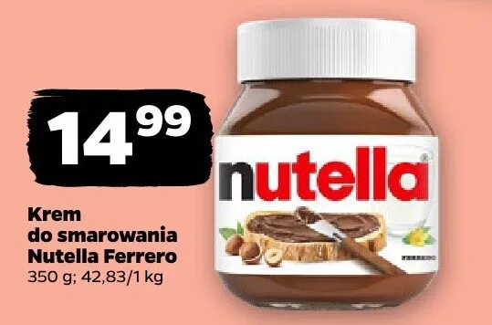 Krem do smarowania Nutella Ferrero promocja w Netto