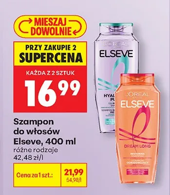 Szampon do włosów różne rodzaje promocja w Biedronka