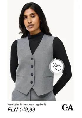 Kamizelka biznesowa - regular fit C & A promocja w C&A