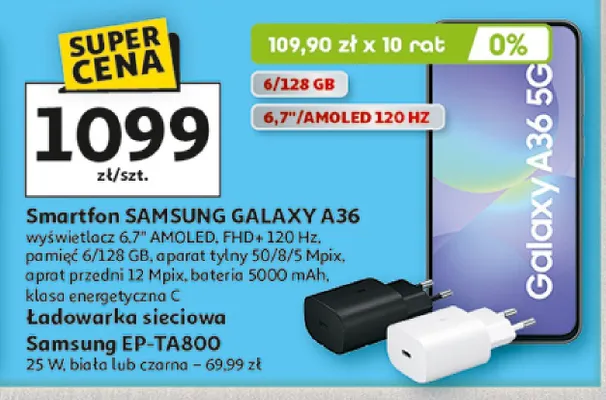 Smartfon GALAXY A36 promocja w Auchan