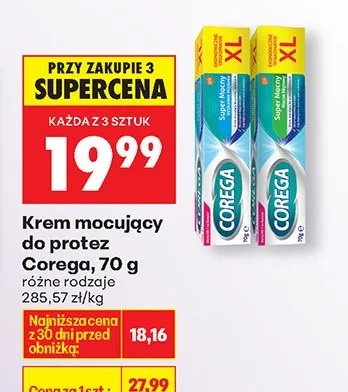 Krem mocujący do protez, różne rodzaje promocja w Biedronka