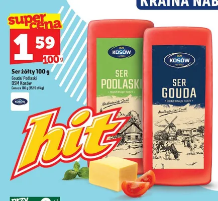 Ser żółty Gouda OSM Kosów promocja w TOPAZ