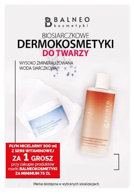 Płyn micelarny witaminowo-odżywczy do demakijażu oczu i twarzy Balneokosmetyki promocja w Ziko Dermo