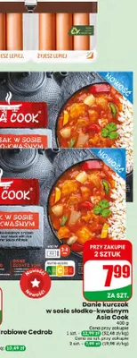 Danie kurczak w sosie słodko-kwaśnym Asia Cook promocja w Dino