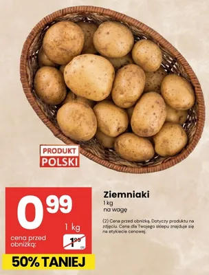 Ziemniaki polskie promocja w Delikatesy Centrum