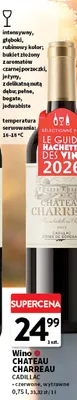 Wino czerwone Chateau Charreau Cadillac wytrawne promocja w Intermarche