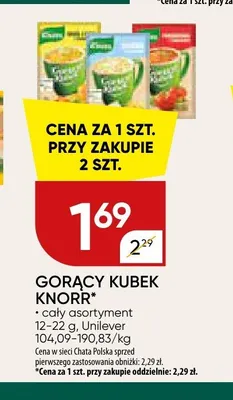 Zupa instant Gorący Kubek Knorr promocja w Chata Polska