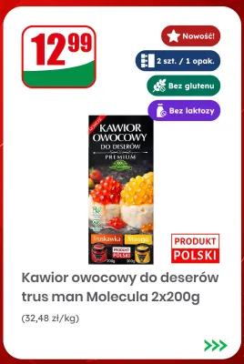 Kawior owocowy do deserów Molecula truskawka mango 2-pak 200 g promocja w Dino