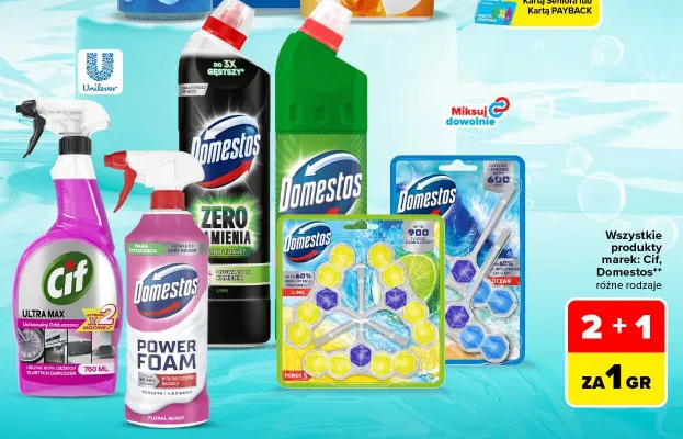 Żel do toalet Domestos Zero Kamienia Lime promocja w Carrefour