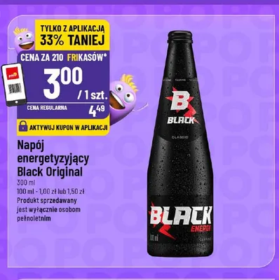 Napój energetyzujący Black Original promocja w POLOmarket