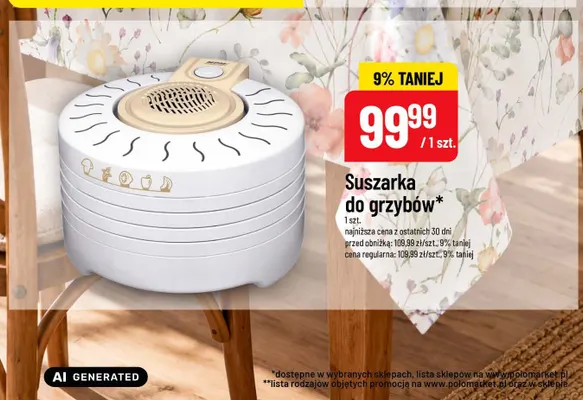 Suszarka do grzybów Mpm promocja w POLOmarket