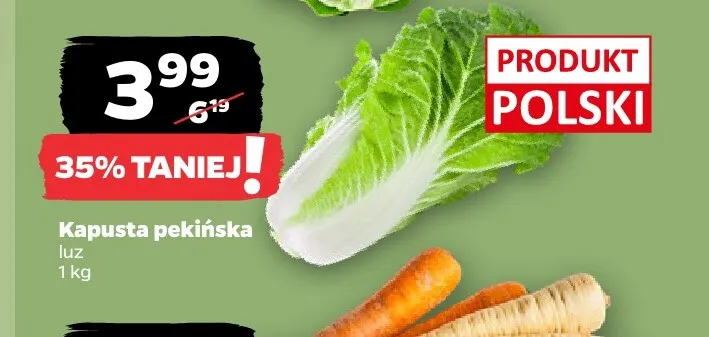 Kapusta pekińska polska promocja w Netto
