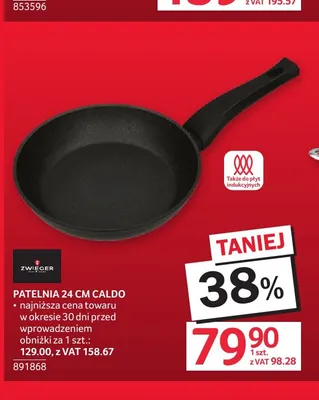 Patelnia 24 cm Caldo Zwieger promocja w Selgros