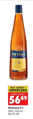 Brandy Metaxa 5★ promocja w Biedronka