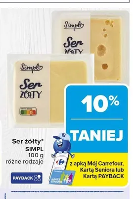 Ser żółty SIMPL promocja w Carrefour