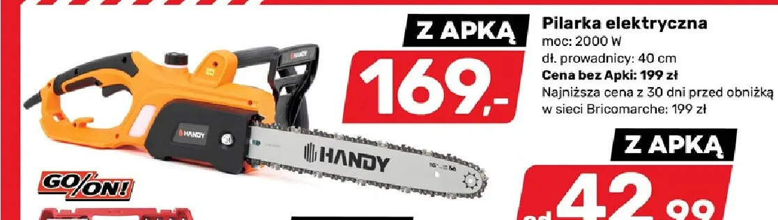 Pilarka elektryczna Handy promocja w Bricomarche