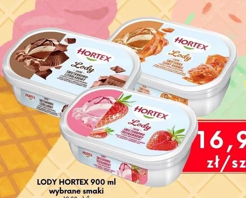 Lody śmietankowo-słony karmel Hortex promocja w emma MARKET