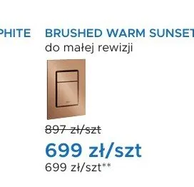 Przycisk spłukujący Grohe BRUSHED WARM SUNSET do małej rewizji promocja w Blu Salony Łazienek