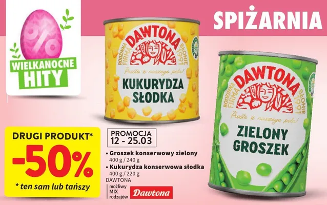 Groszek konserwowy zielony promocja w Intermarche