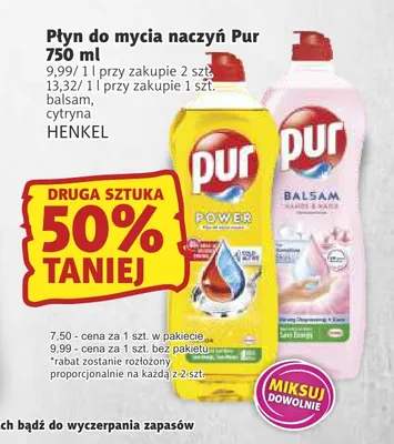 Płyn do mycia naczyń Pur Balsam promocja w Prim Market