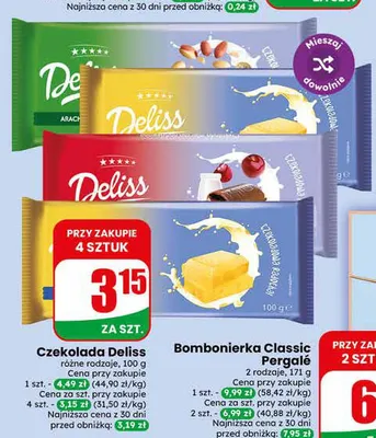 Czekolada Deliss promocja w Dino