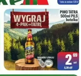 Piwo Tatra Pils butelka promocja w Tomi Markt